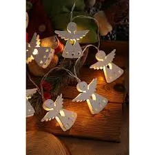 Vianočná LED reťaz Retlux RXL496 4+5m anjeliky 1,65+0,3m